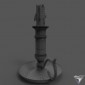 Candlestick with a handle brass Alberti Livio & C (art. AL-82-342)